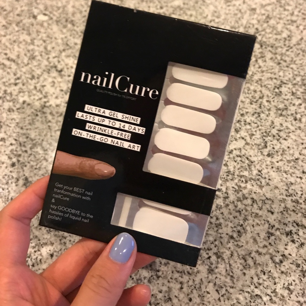 Nail stickers White